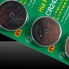 5pcs CR-2450 Button 3V litio cellulare batterie Argento