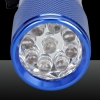 9 LED 385 ~ 400NM 1Mode lila Licht Taschenlampe blau