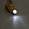 3pcs LED Solar Power Hand Crank Charge Torch Flashlight With FM Yellow