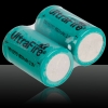 2pcs Ultrafire 15270 / CR2 3V 800mAh Li-Piles rechargeables