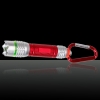 Le + 5WM trousseau télescopique concentrant Rouge 3Modes Laser Mini lampe de poche rouge