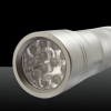 Aluminum 12 LED Flashlight Torch Silver