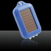 5Pcs Mini Solar Power 3 LED Flashlights Torch with Key Chain Deep Blue