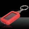 5pcs 3 LED Mini Energia Solar Lanternas recarregáveis ​​Keychain Red