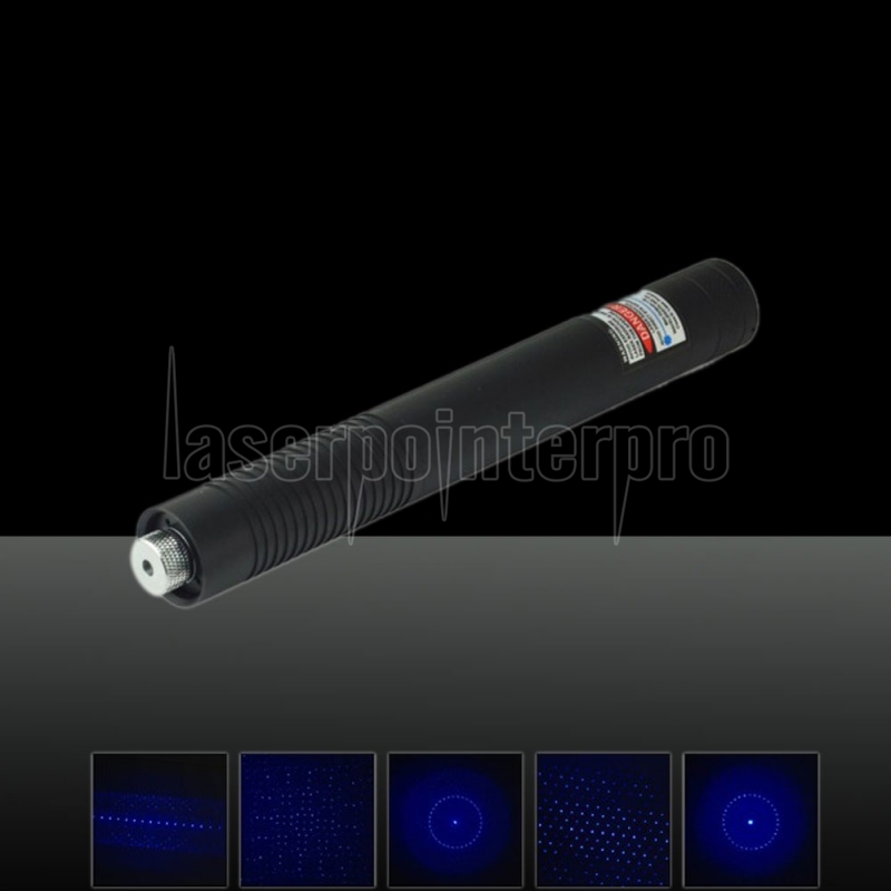 5mW 450nm Pure Style Blue Beam Lumière simple point lumineux Mise au point  réglable pointeur laser puissant Pen Noir - FR - Laserpointerpro