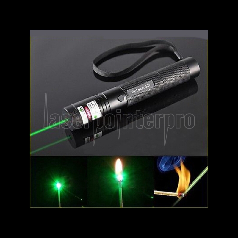 Pointeur laser à point unique laser 301 1mW 532nm faisceau laser vert noir  - FR - Laserpointerpro