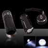 Black 3W 9 LED Super Bright Flashlight Electric Torch