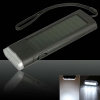 3 LED 1W 100-240LM Solar Power Charge Torch Flashlight Black