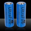 2pcs UltraFire 26.650 baterías de 6000mAh 3.6-4.2V PCB Protector de litio recargables Azul