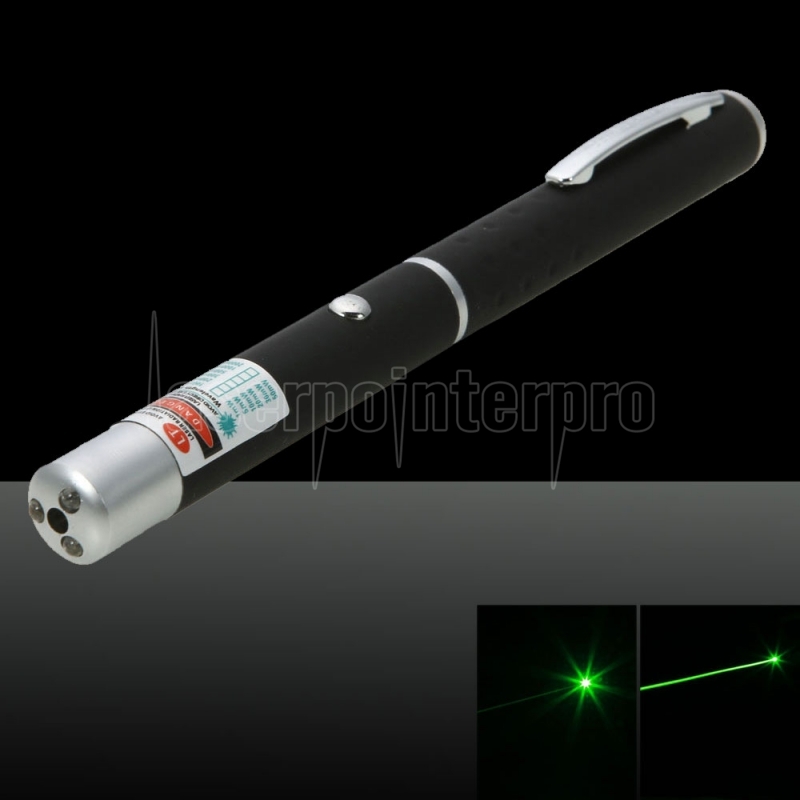 Pointeur laser à LED 5mW professionnel avec lumière verte, 2 piles