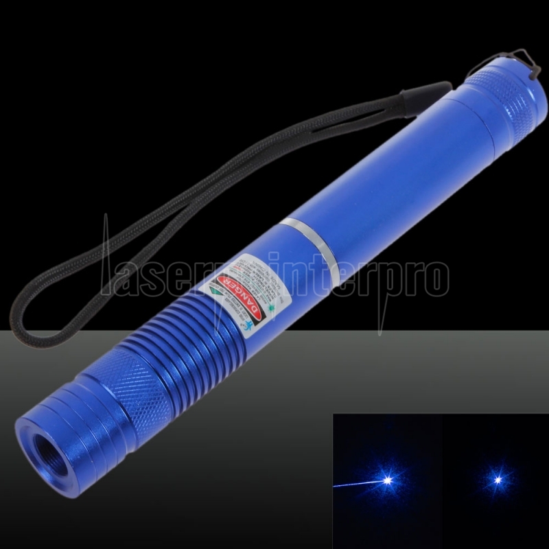 1000mW Pure Focus azul haz de luz láser puntero Pen con 16340