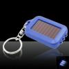 5pcs Mini Solar Power 3 lampes de poche LED Torch avec porte-clés Deep Blue