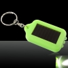 5Pcs 3 LED Mini Solar Energy 5Pcs Flashlights Keychain Green