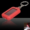 5 x 3 LED Mini Linternas Energía Solar recargables llavero rojo