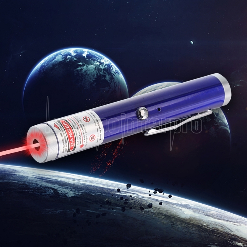 Pluma de puntero láser recargable de un solo punto y luz de haz rojo de 200  mW 650 nm Azul - ES - Laserpointerpro