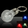5Pcs Color Flashlights Lamp LED Bulb Key Chain Ring Keychain