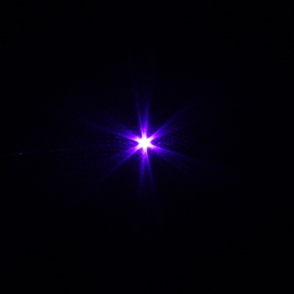 Laser618 500mw 405nm Aleación de aluminio Púrpura Puntero láser negro
