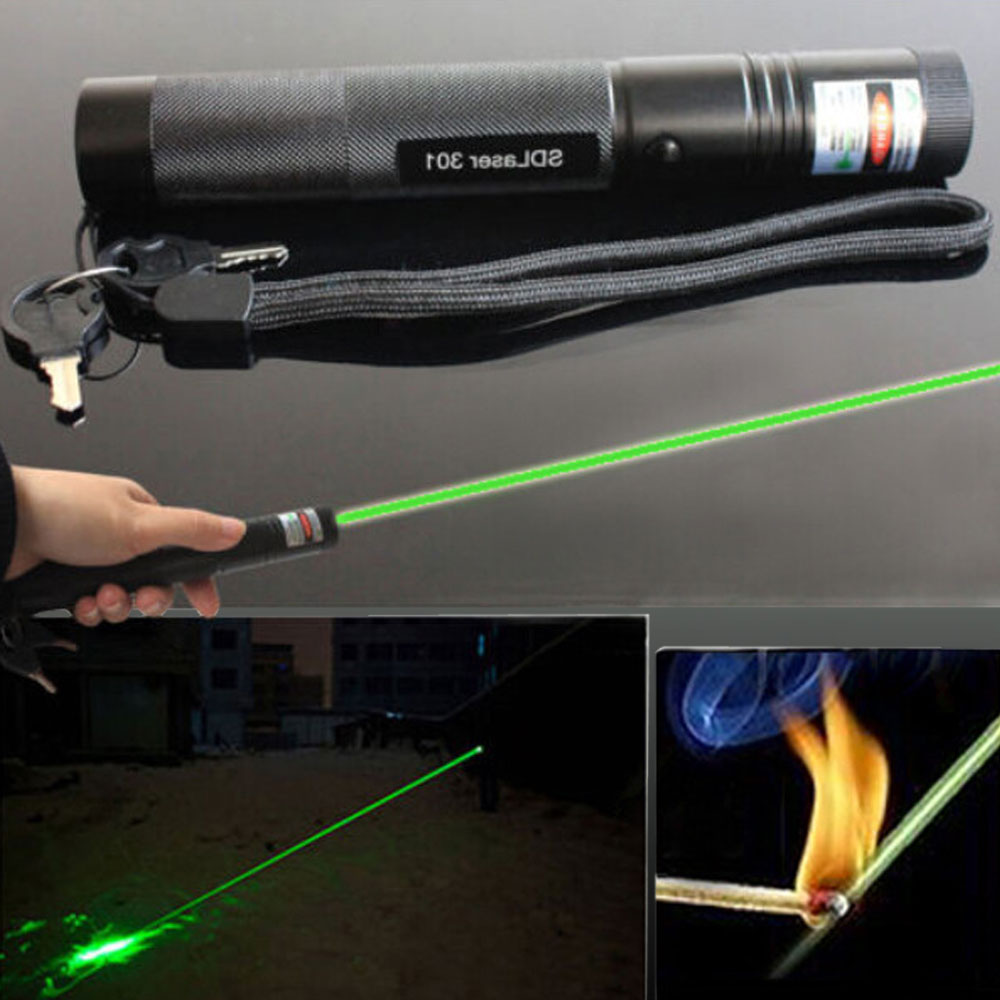Laser 301 500mw 532nm grünes Licht Einzelpunkt Laserpointer schwarz