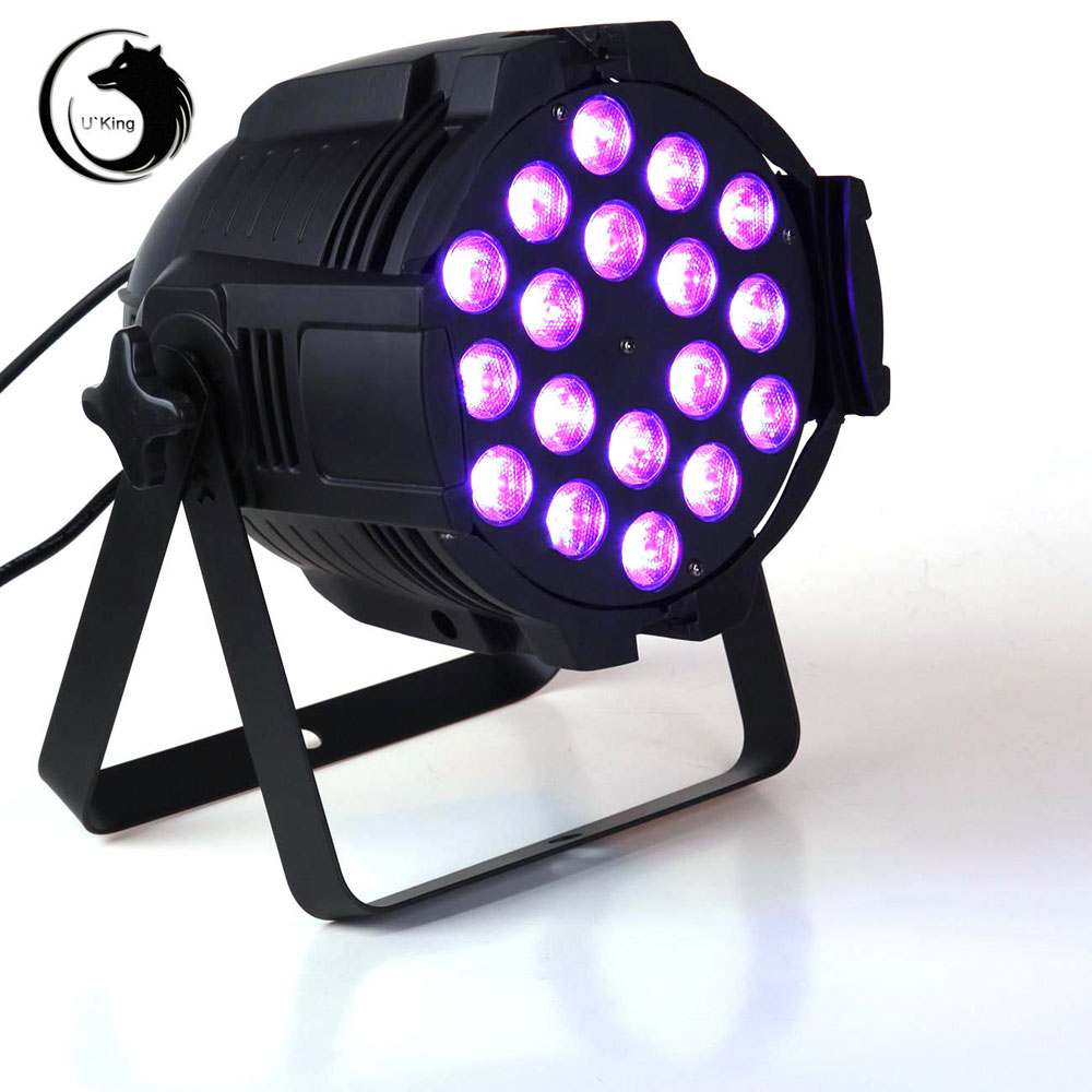 UKing ZQ-B35 240W 18-LED 4-in-1 RGBW-Lichtsteuerung Auto DMX512 Master-Slave-Synchronisationsmodi Stage Light Black