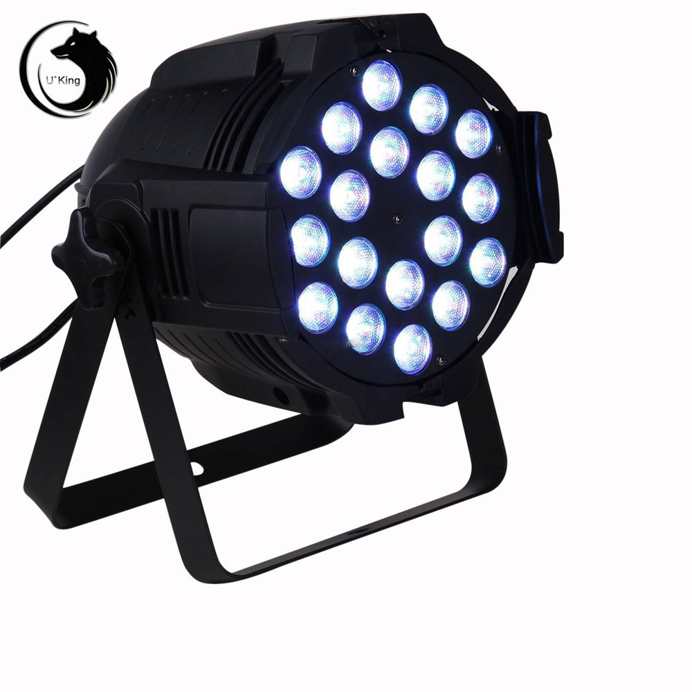 UKing ZQ-B35 240W 18-LED 4-in-1 RGBW Controllo del suono della luce Auto DMX512 Modalità di sincronizzazione master-slave Stage Light Black