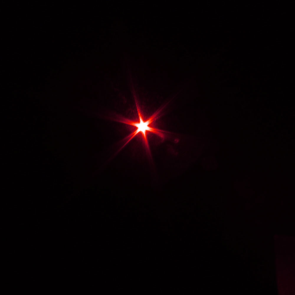 Preto da luz vermelha do espaço do laser da cabeça de 650nm 5mW Lotus