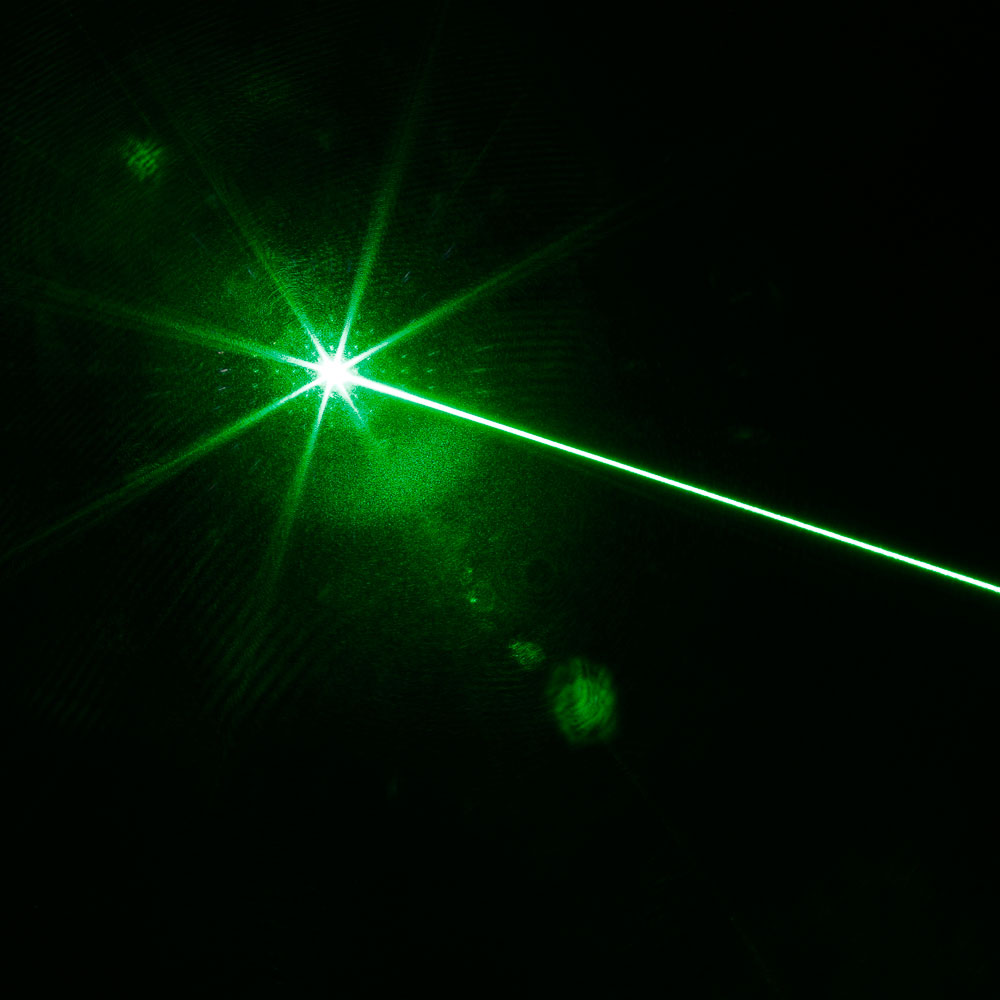 Puntero láser de luz verde de cabeza atacada de alta potencia de 10000 mW plateado