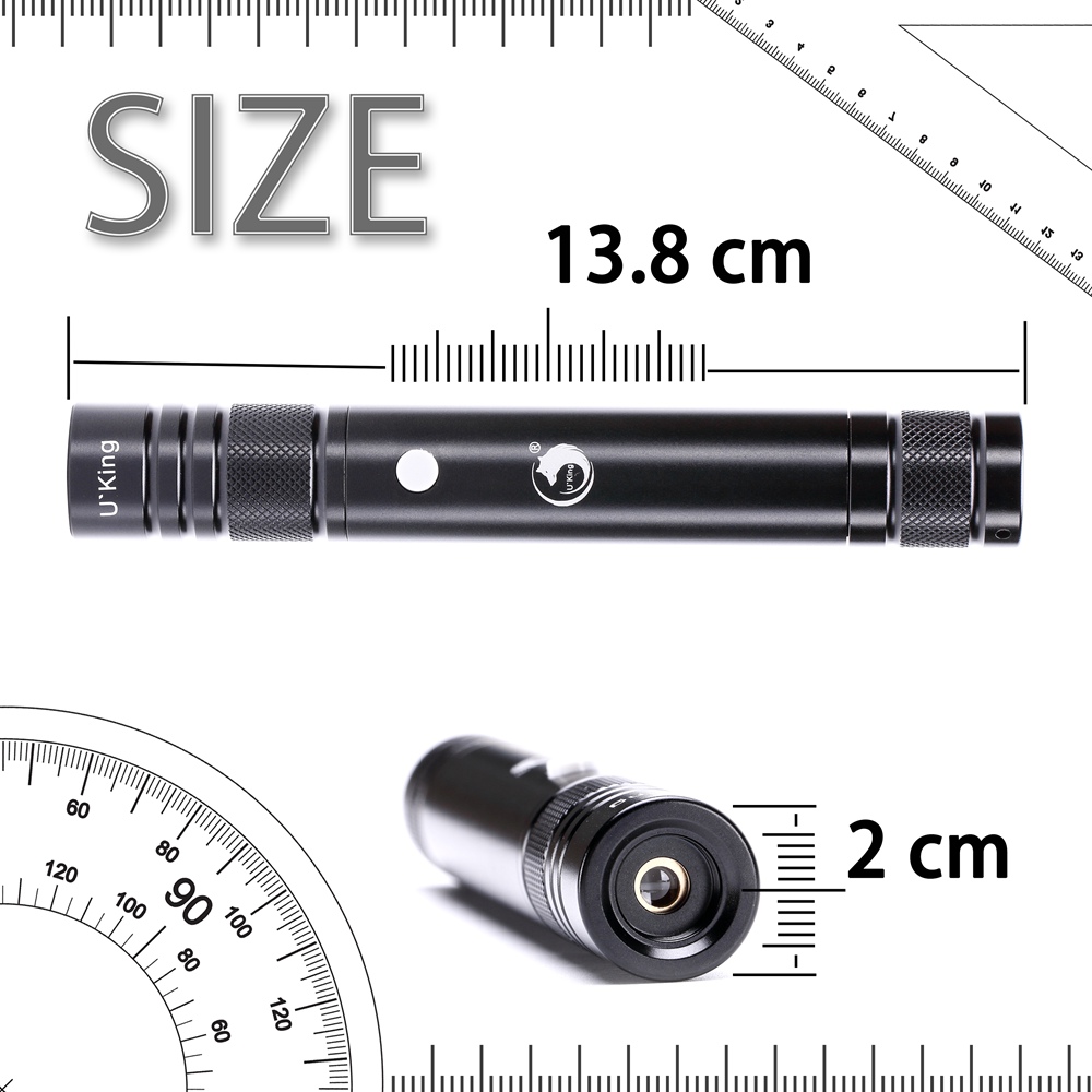 UKing ZQ-J36 50mw 532nm 5 en 1 USB Laser Pointer