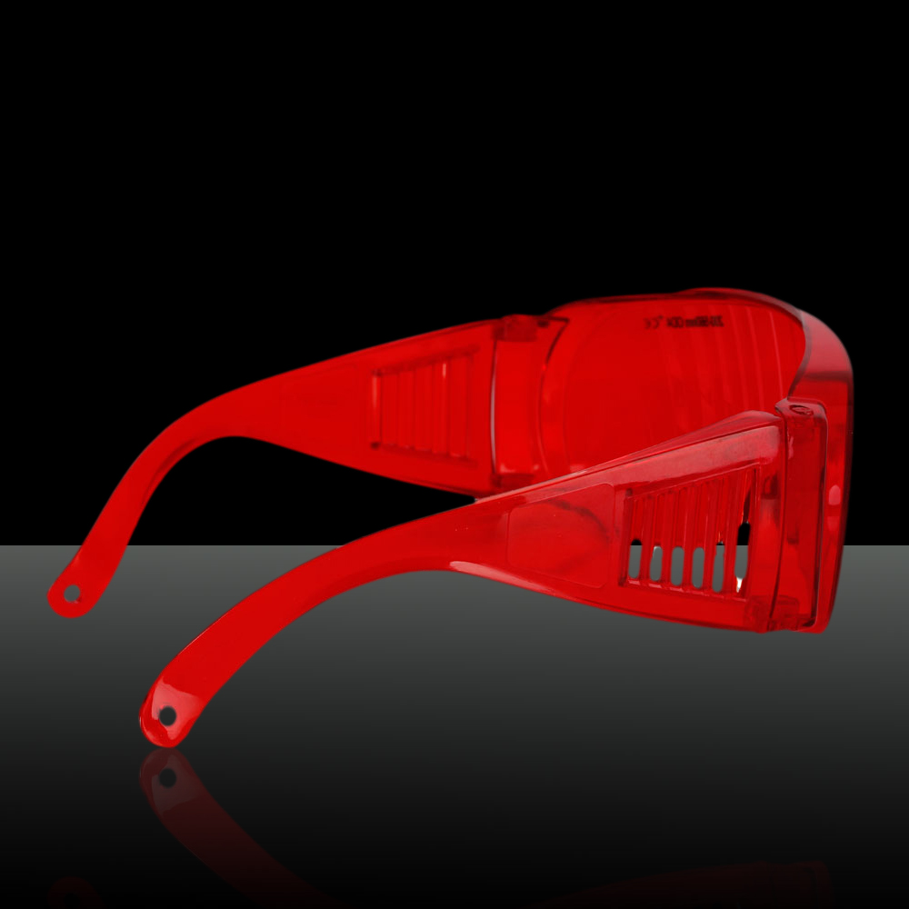 200-560nm Ojos láser Gafas protectoras Gafas rojas con paño de gafas