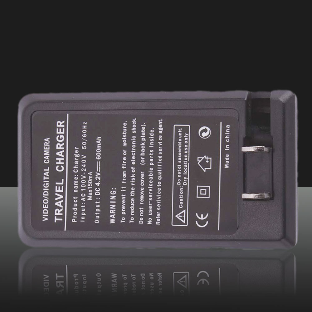 18650 Cargador de batería (110V ~ 240V) Negro
