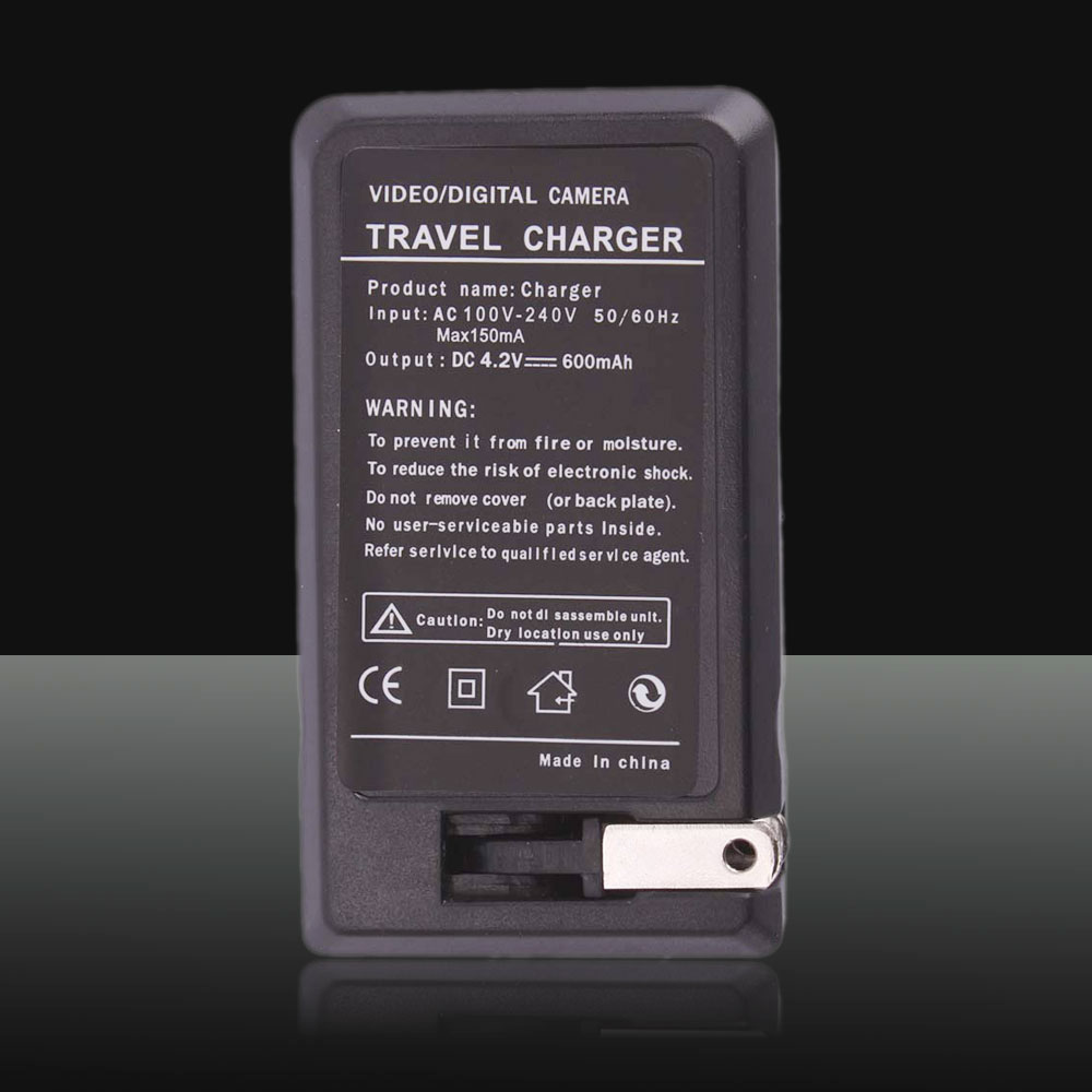 18650 Chargeur de batterie (110V ~ 240V) noir