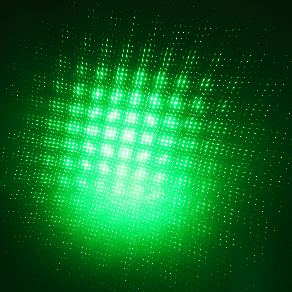 200mW 532nm grüner Lichtstrahl Licht Sternen wiederaufladbare Laserpointer schwarz