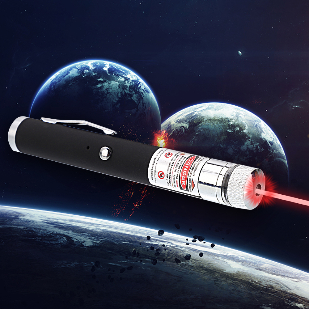 Pointeur laser rechargeable étoilé faisceau rouge 200mW 650nm noir - FR -  Laserpointerpro