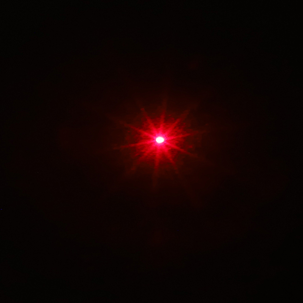 Pointeur laser rouge rechargeable 200mW 650nm, argent, point unique