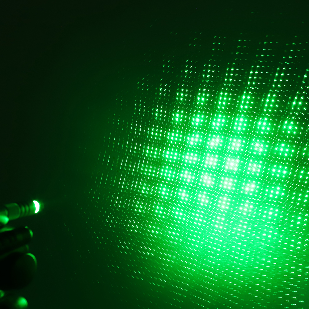 200mW 532nm wiederaufladbarer grüner Laserpointer strahlen Licht Sternenblau