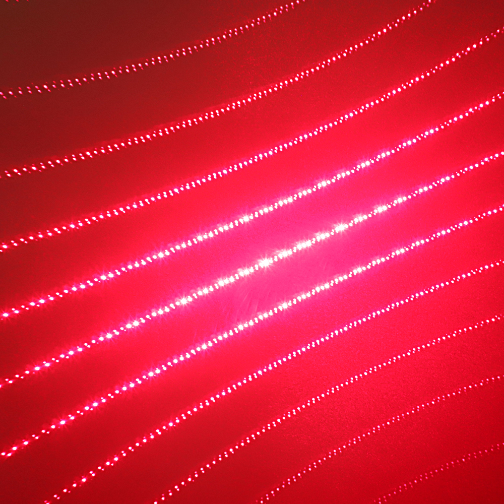 305 200mW 650nm 5 en 1 Rechargeable Pointeur Laser Rouge Faisceau Lumière Starry Laser Doré