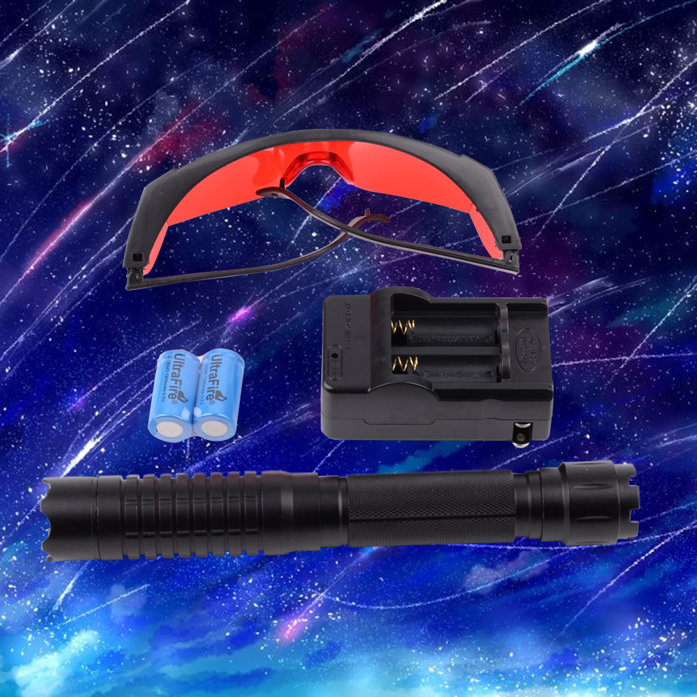 Scope laser à lumière bleue à cinq têtes de 10000mW, noir